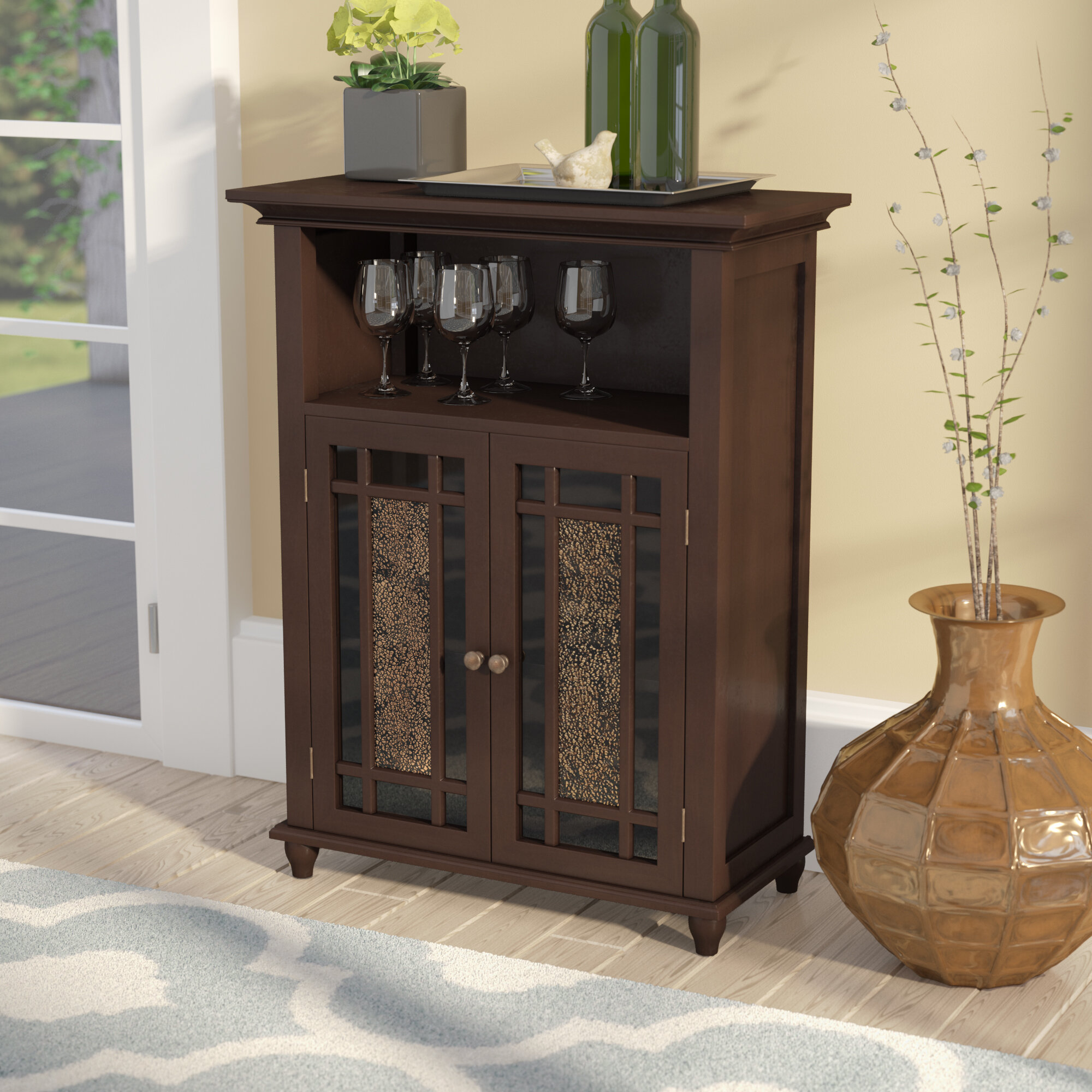 Alcott Hill Caleb 2 Door Accent Cabinet Reviews Wayfair