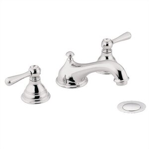 Kingsley Widespread Double Handle Bathroom Faucet