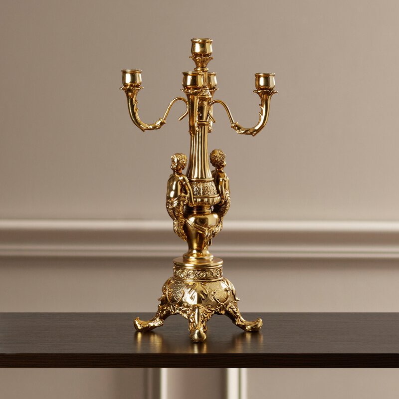 Design Toscano Grande Chateau Plastic Candelabra & Reviews | Wayfair