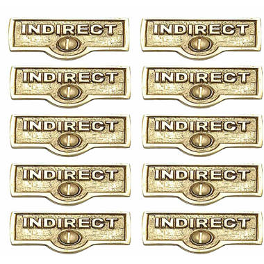 Switch Tags Indirect Name Signs 1-Gang Rocker Wall Plate