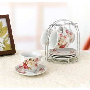 Tea Cup and Saucer Set,Northern Europe Romantic Style Bone China Tea Set,Vintage Coffee Cup Teacups and Saucer Set for 1 Tea Cup and Saucer Set,Northern Europe Romantic Style Bone China Tea Set,Vintage Coffee Cup Teacups and Saucer Set for 1