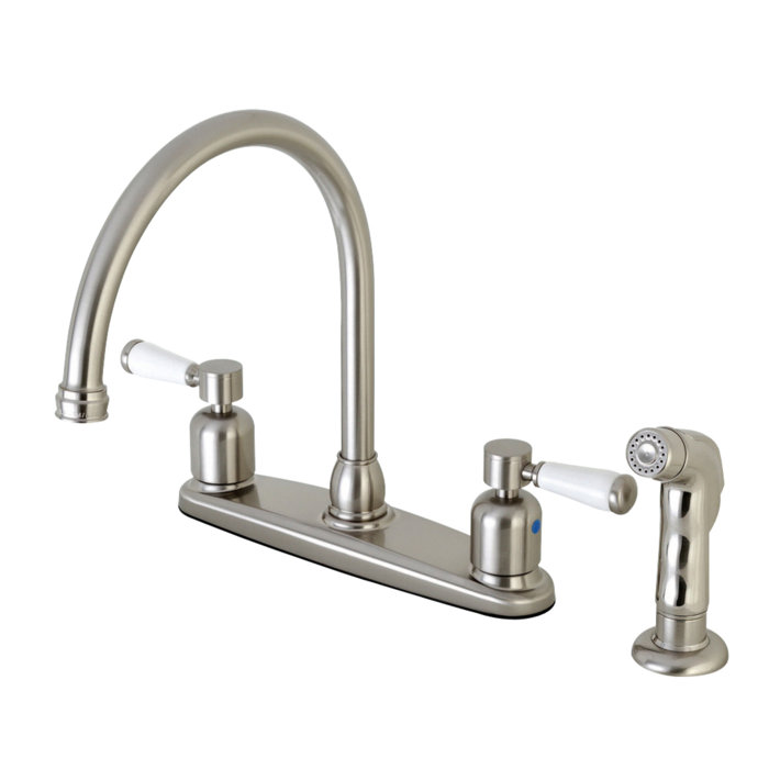 Kingston Brass Paris Centerset Gooseneck Spout Double Handle