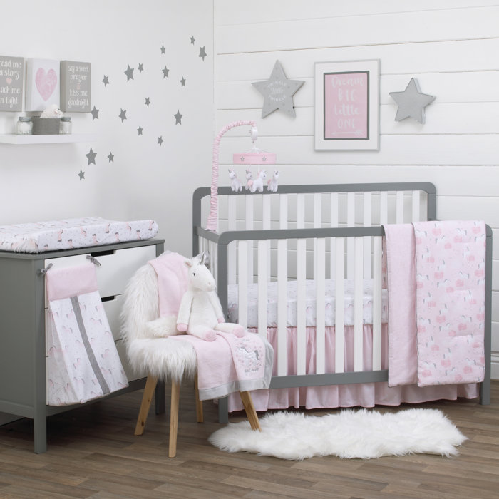 unicorn fitted crib sheet