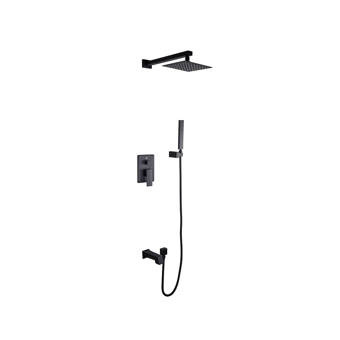 Aquamoon Milan Diverter Dual Function Volume Control Shower Faucet With Rough In Valve And Trim Reviews Wayfair