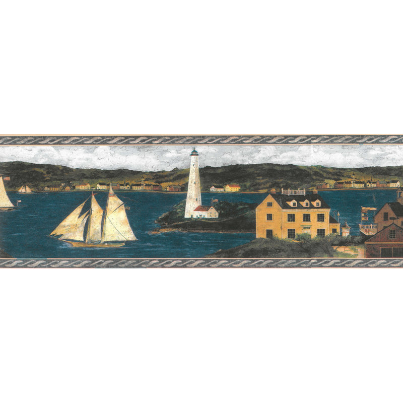 Breakwater Bay Arseni Country Lighthouse Sailboat Town By River 15