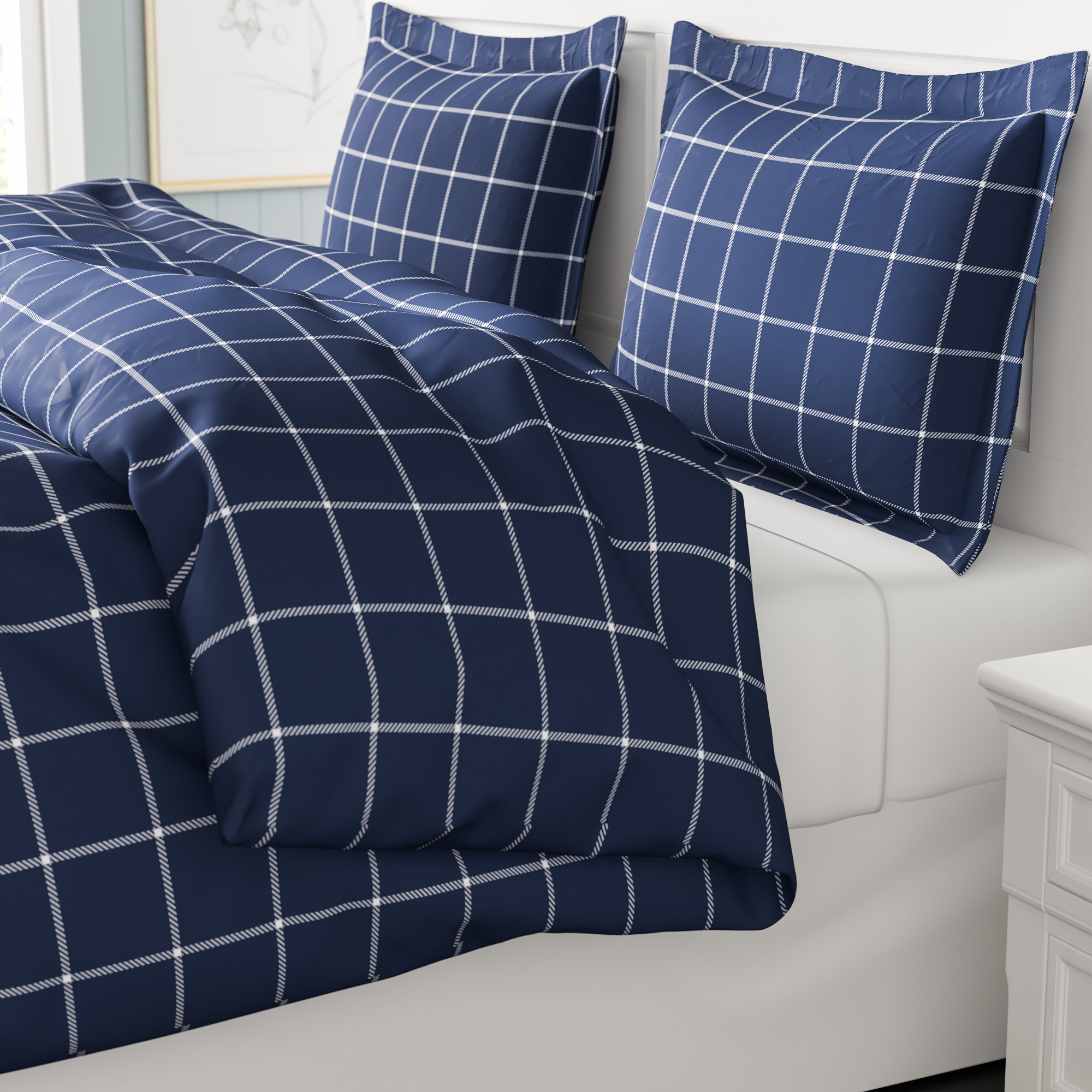 Yemina Extra Soft Printed Flannel Duvet Cover Set Yemina Extra Soft Printed Flannel Duvet Cover Set
