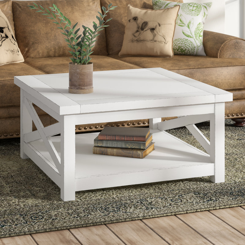 pics Modern Farmhouse Style Coffee Table lizotte cross legs coffee table with storage