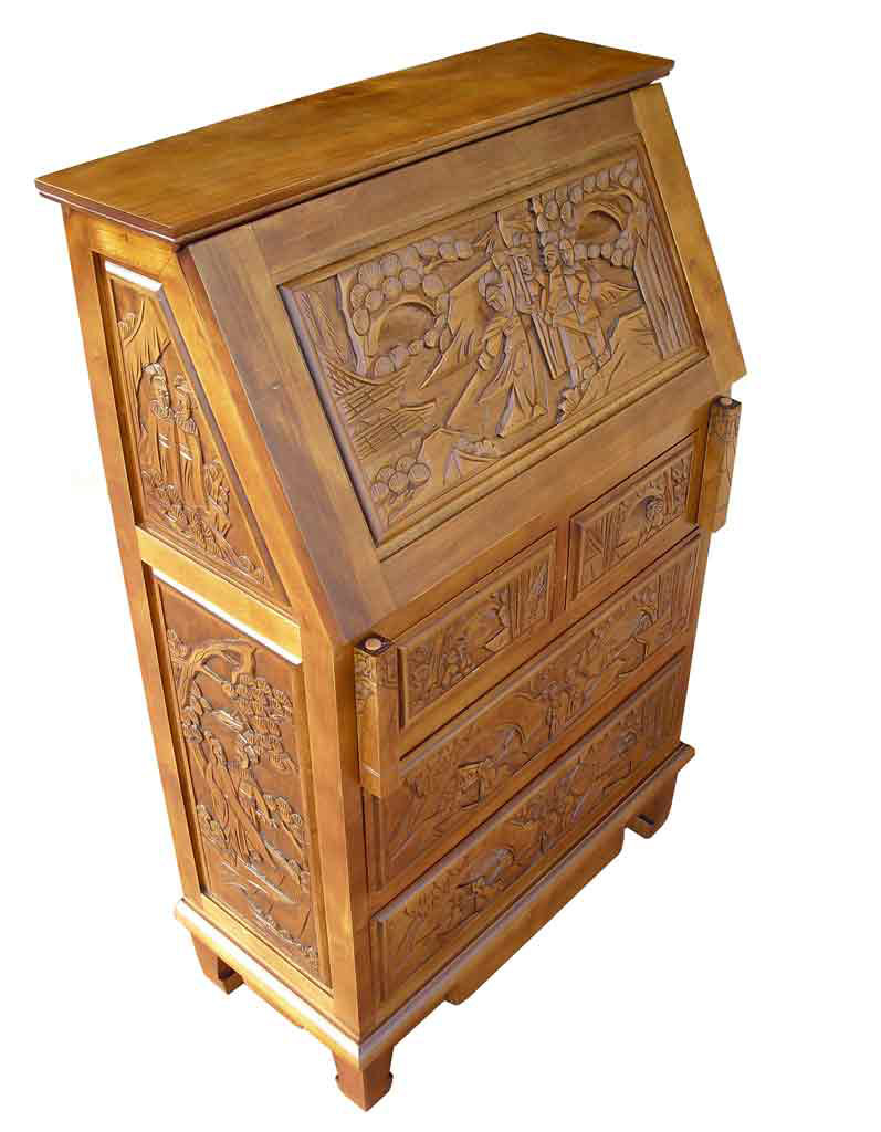 Grand International Decor Chinese Carved Secretary Desk Reviews Grand International Decor Chinese Carved Secretary Desk Reviews Wayfair Co Uk