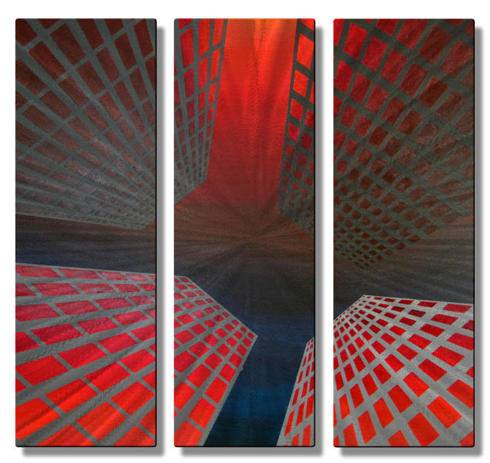 'The City' by Melissa Sherowski 3 Piece Graphic Art Plaque Set