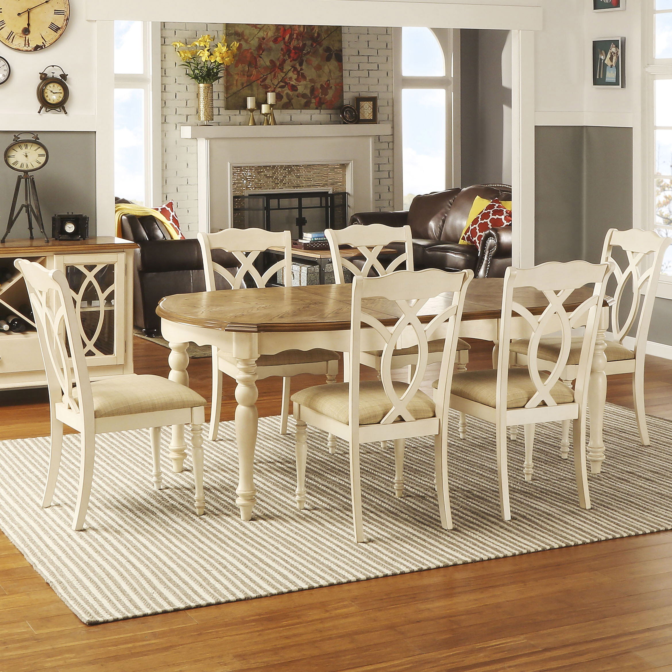 Ophelia & Co. Grandin Butterfly Leaf Trestle Dining Table & Reviews