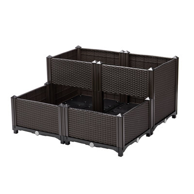 Bellago Self-Watering Plastic Planter Box