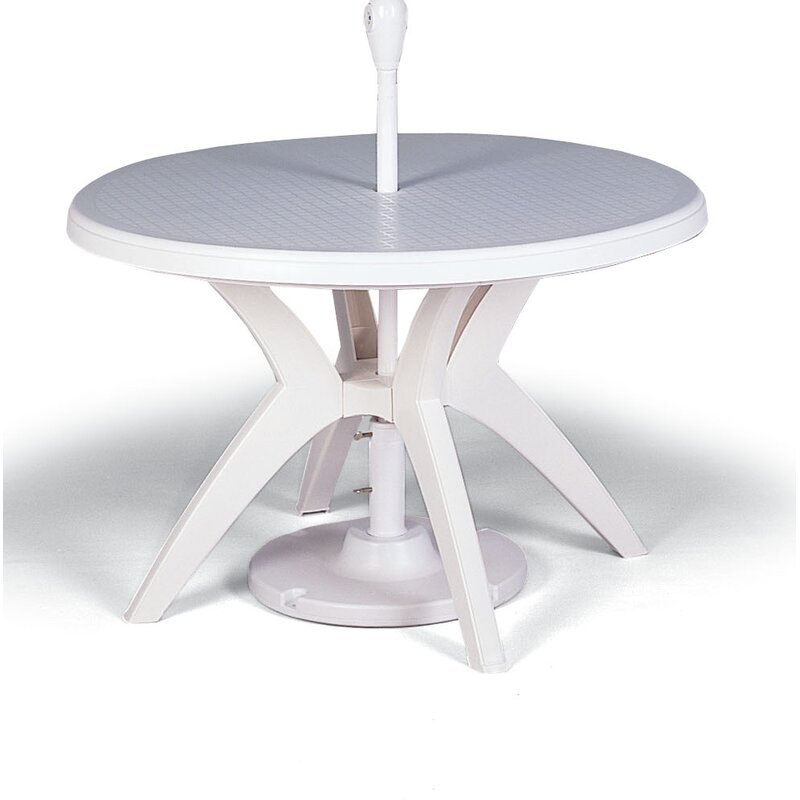 Grosfillex Commercial Resin Furniture Ibiza Plastic Dining Table