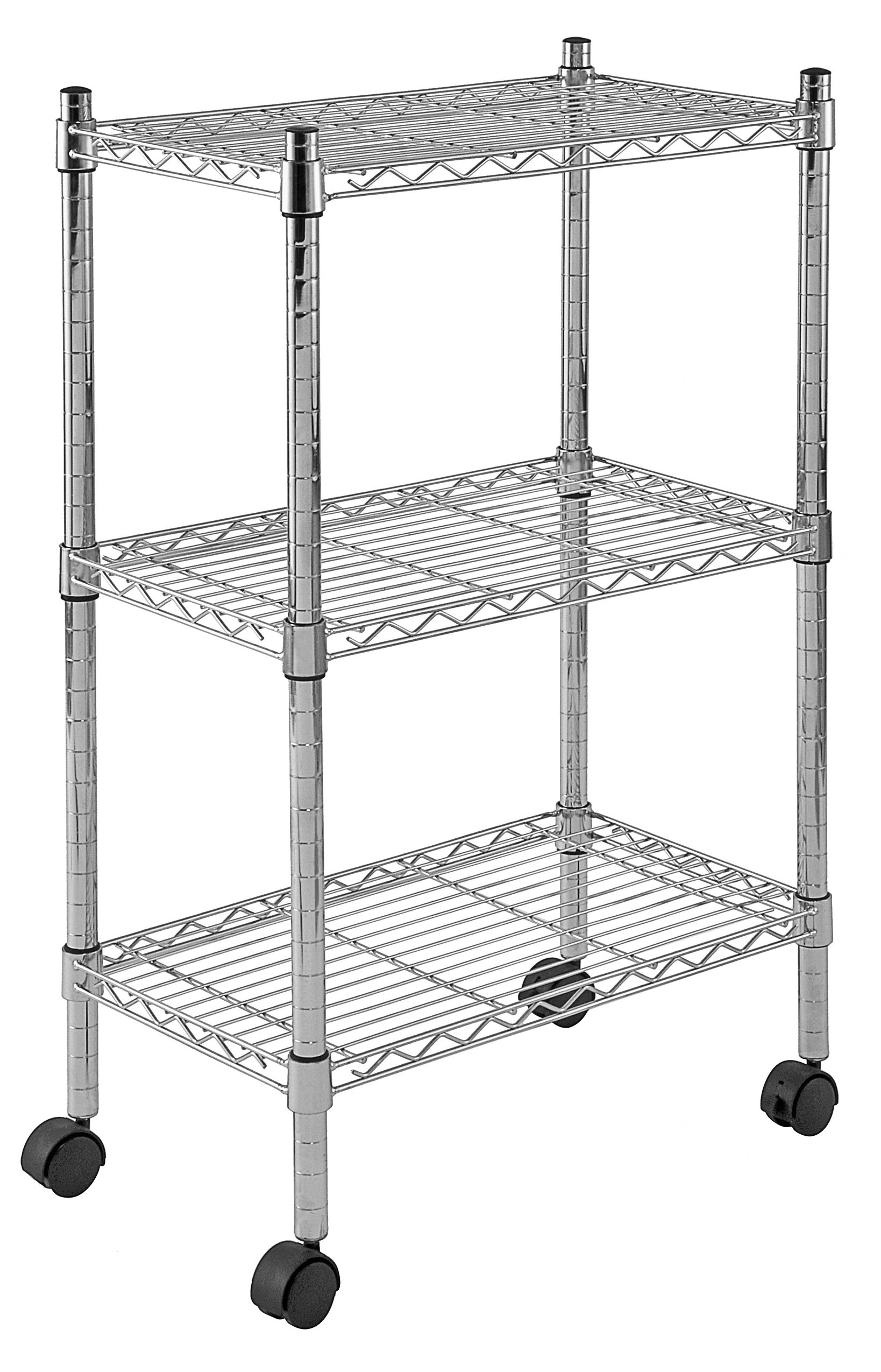 Sandusky Mobile 35" H x 22" W x 13" D 3 Shelf Wire Shelving & Reviews