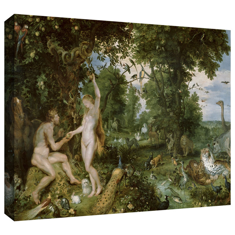 Artwall The Garden Of Eden With The Fall Of Man By Pieter Bruegel Painting Print On Wrapped Canvas Wayfair