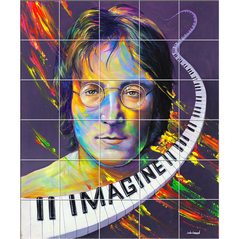 Live Free Imagine John Lennon Oil Painting Print Multi Piece Image Wayfair