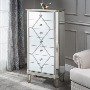 Remi Mirrored 7 Drawer Cabinet
