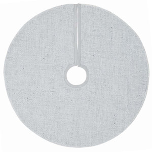 Silver Stitched Tree Skirt