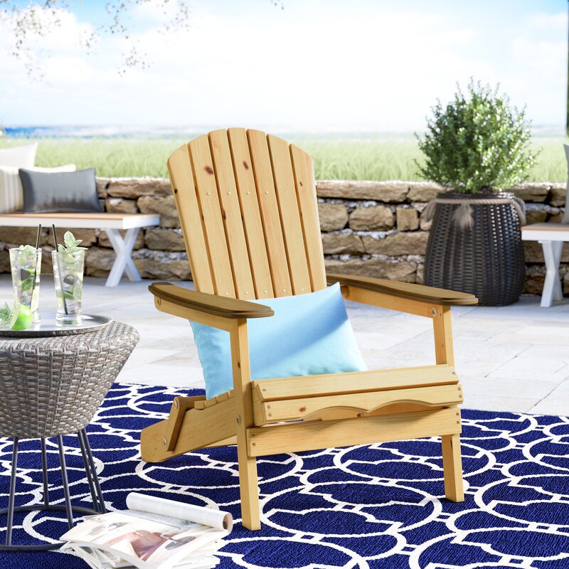 Beachcrest Home Lissette Folding Adirondack Chair Reviews Wayfair
