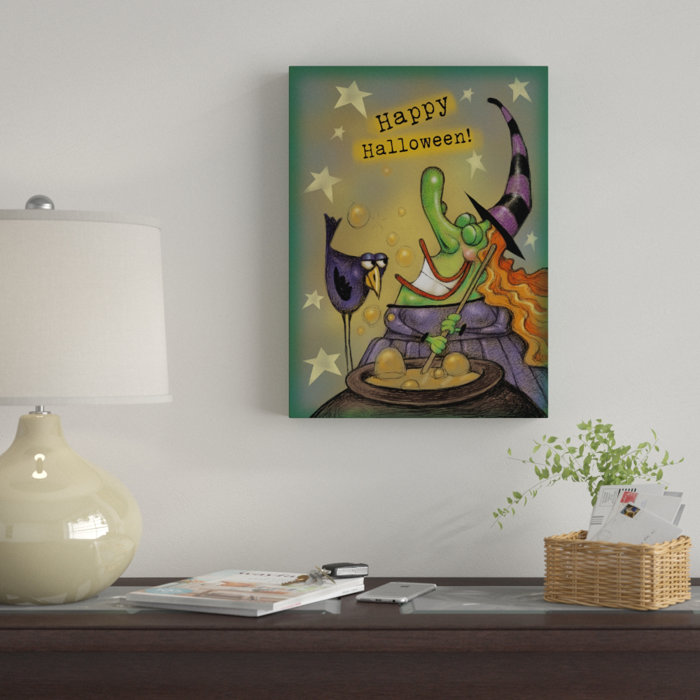 The Holiday Aisle Witch Cauldron Acrylic Painting Print On