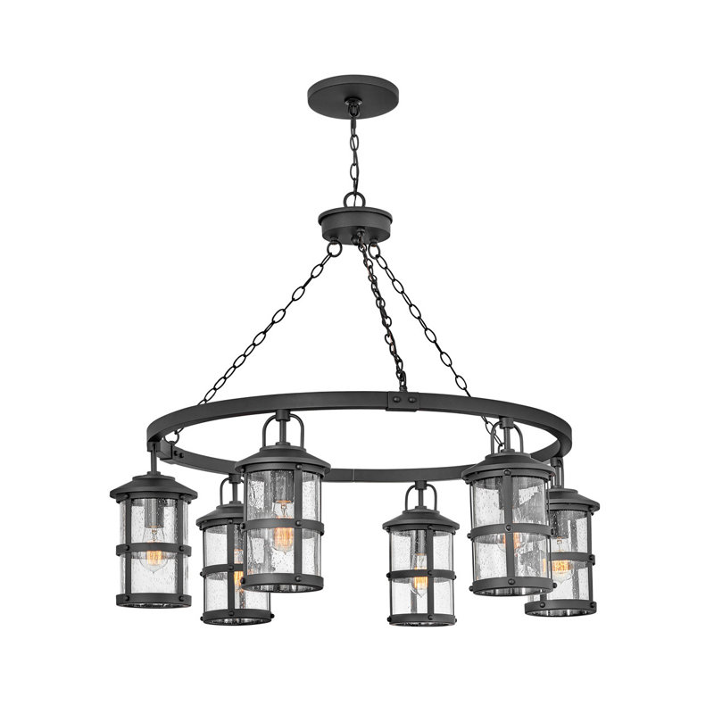 Hinkley Lighting Lakehouse Black 1 Bulb 32 H Outdoor Chandelier Hinkley Lighting Lakehouse Black 1