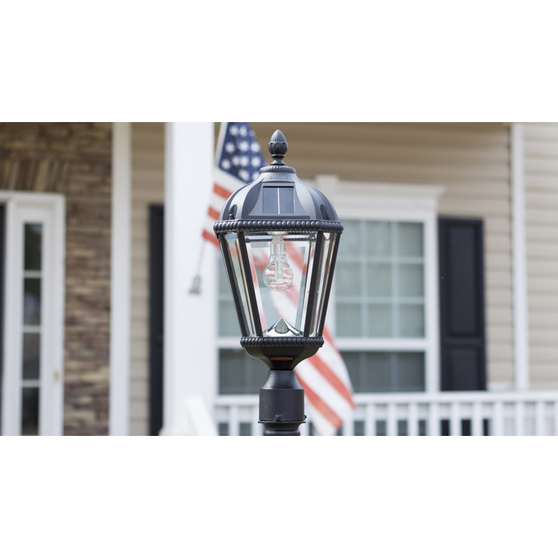 Alcott Hill Rasberry Solar Powered 11 Light Led 87 Post Light Reviews Wayfair