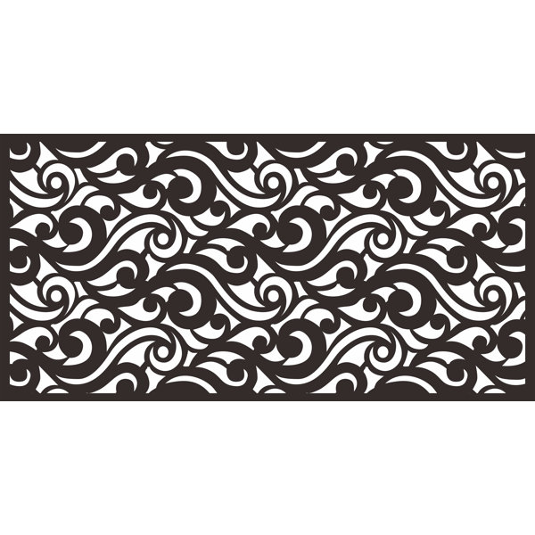 E Joy 4 Ft H X 2 Ft W Laser Cut Metal Fencing Wayfair