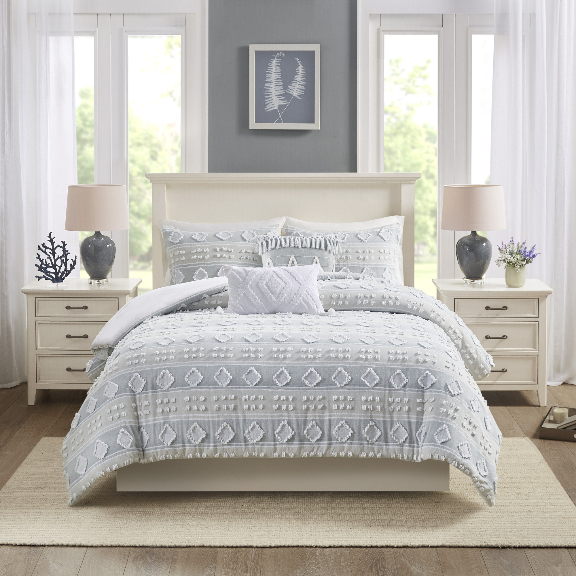 Cotton 5 Piece Duvet Cover Set 