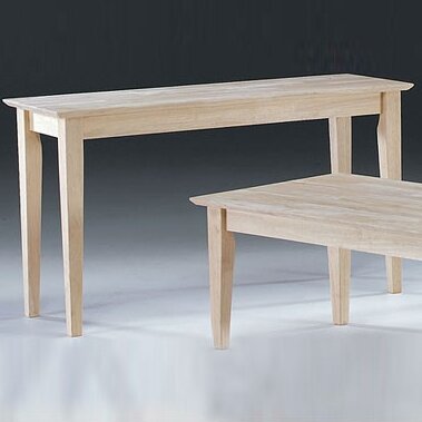 white table dark wood top