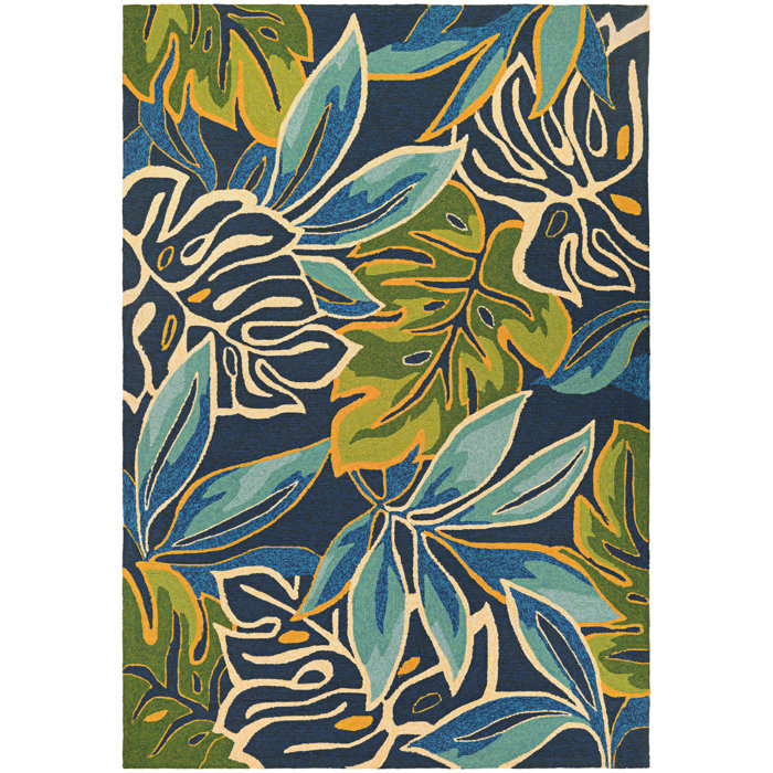 Beachcrest Home Mariann Hand Hooked Azure/Green/Navy Blue ... (700 x 700 Pixel)