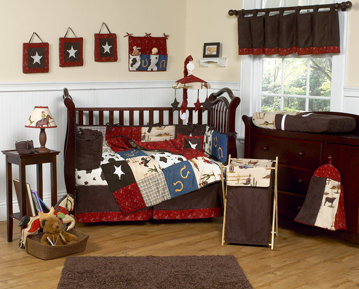 Sweet Jojo Designs Wild West Cowboy 9 Piece Crib Bedding Set