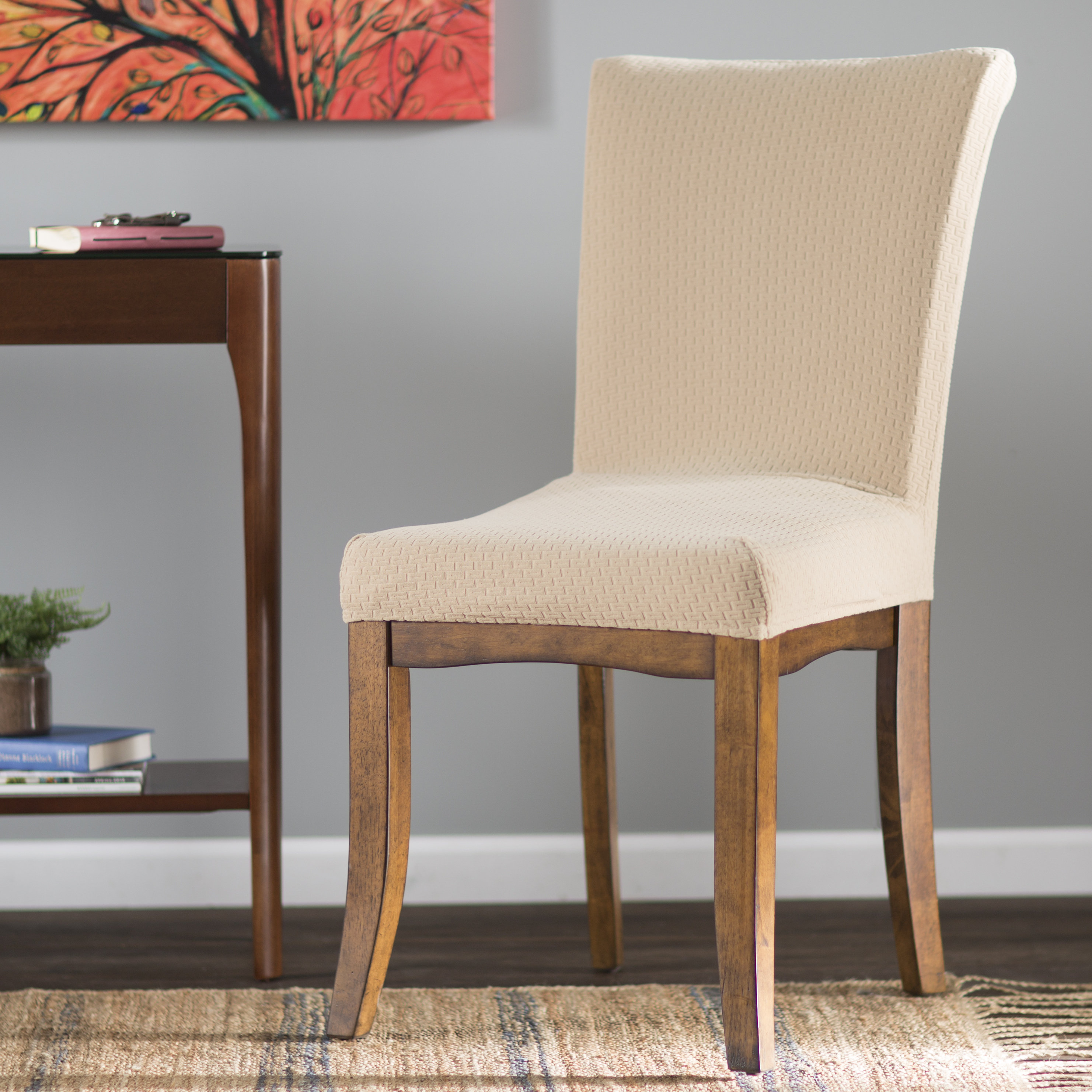 Red Barrel Studio Box Cushion Dining Room Chair Slipcover Reviews Wayfair