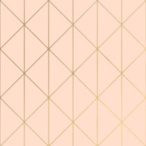 Geometric Pink Wallpaper You Ll Love In 2021 Wayfair A hot pink backdrop peeks through a white and grey abstract geometric pattern, creating a. geometric pink wallpaper you ll love in