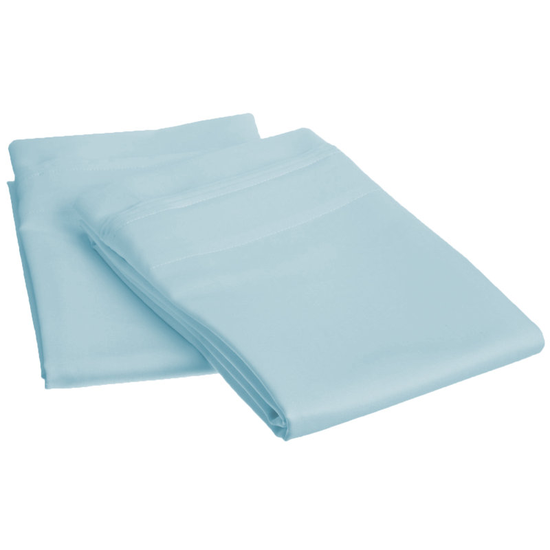 US 1 Pair Pillow Case 100/% Egyptian Cotton-1000 Thread Count Turquoise Blu Solid