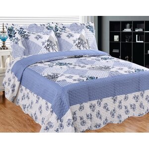 Homers Slumber 3 Piece Reversible Quilt Set