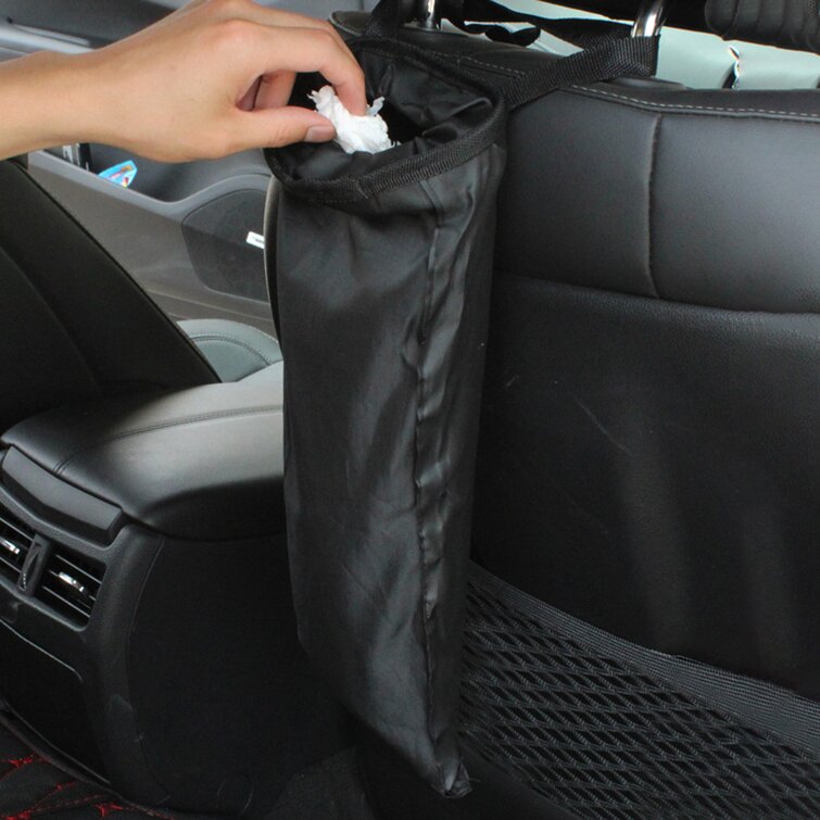 Car Seat Back Trash Bag Can Litter Garbage Bin Headrest Wastebasket Holder New