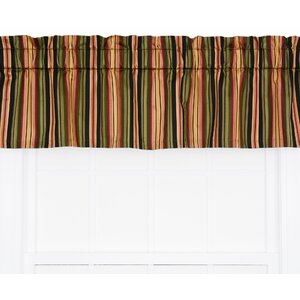 Xenia Medium Scale Stripe Print Tailored Curtain Valance