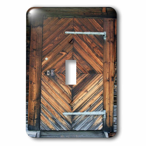 3drose Ancient Wooden Door 1 Gang Toggle Light Switch Wall Plate