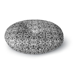 Mydeas Fancy Damask Antique Round Floor Pillow