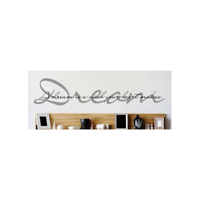 Design With Vinyl A Dream Is A Wish Your Heart Makes Wall Decal Wayfair
