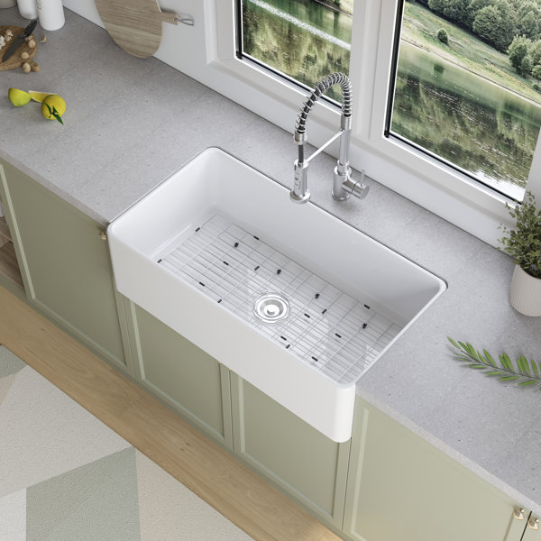 36 White Apron Sink | Wayfair