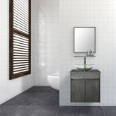 Millwood Pines Laron 24'' Wall Mounted Single Bathroom Vanity with ...