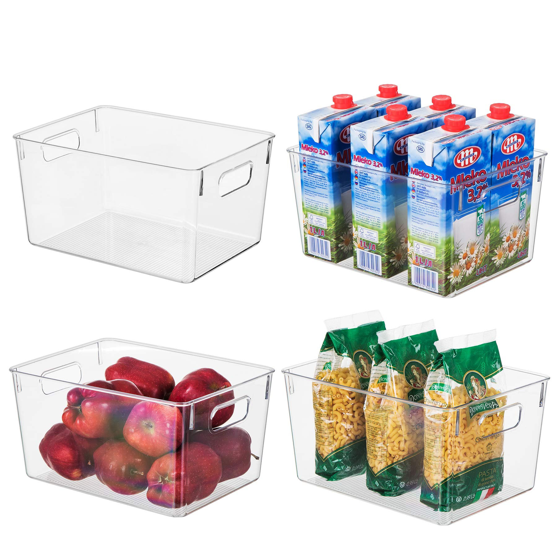 clear storage bins