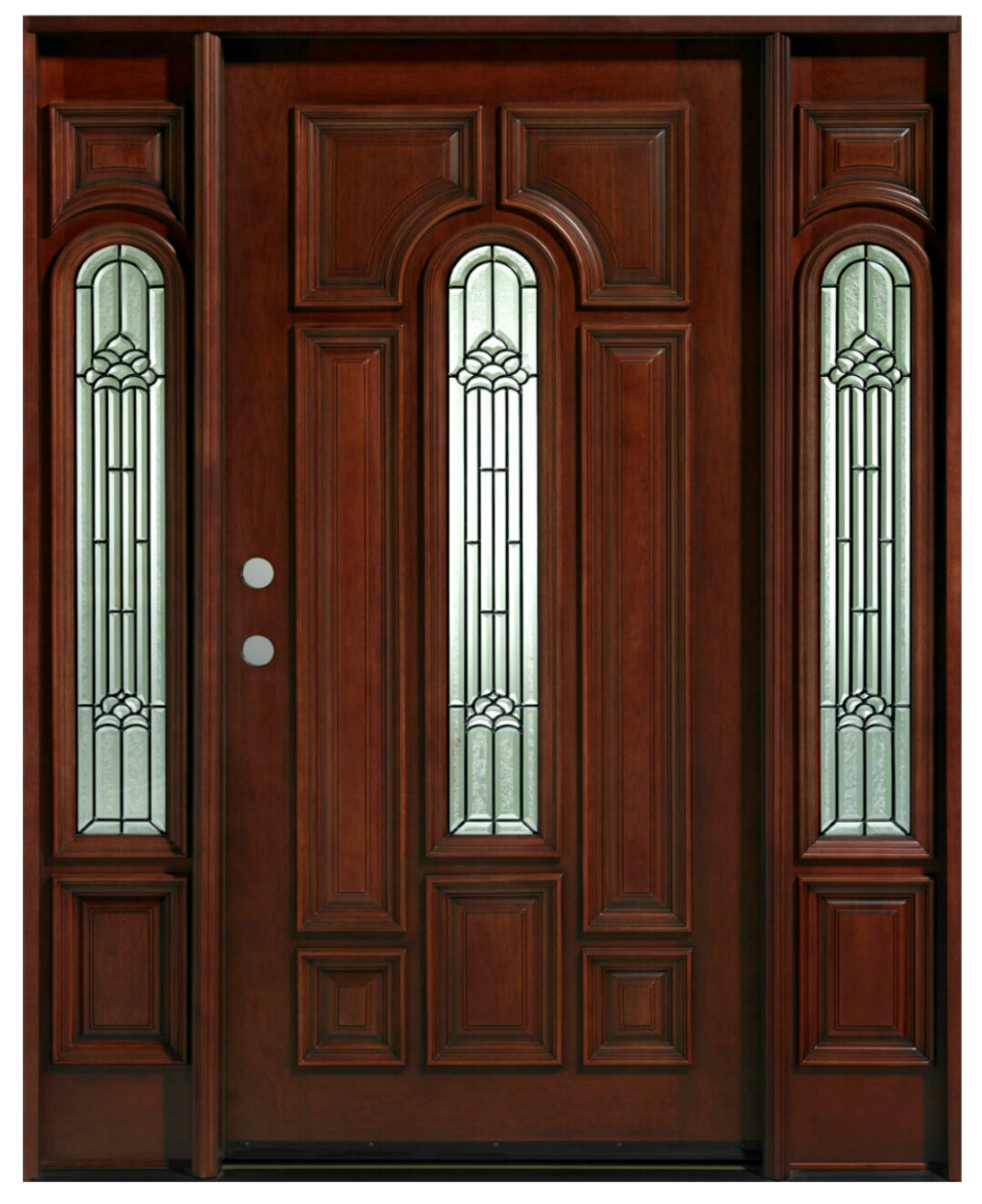 Asian Pacific Products Inc Mahogany Prehung Front Entry Doors With Sidelights Wayfair