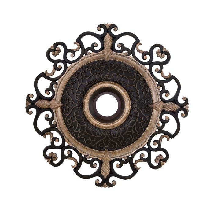 Napoli 38 Ceiling Medallion In Sterling Walnut