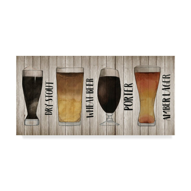 East Urban Home Beer Chart Ii Acrylic Painting Print On Wrapped
