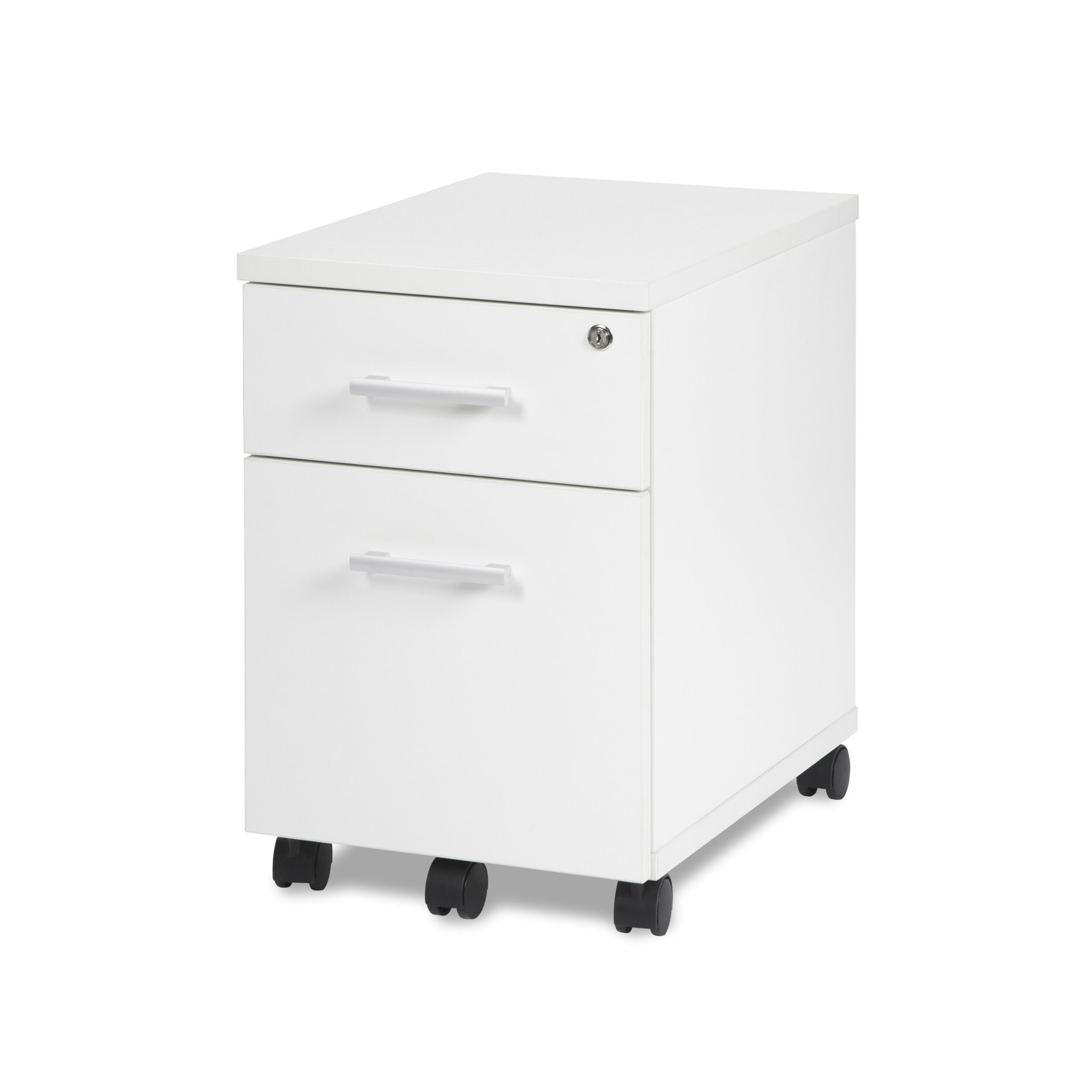 Ebern Designs Gerth Locking Pedestal 2 Drawer Vertical Filing