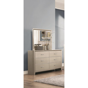 Go to store & view more images Willa Arlo Interiors Enya 6 Drawer Double Dresser with Mirror