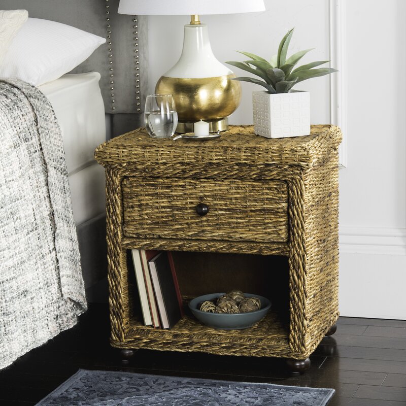 Bay Isle Home Willow 1 Drawer Nightstand Reviews Wayfair