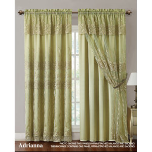 Ardara Nature / Floral Blackout Rod Pocket Single Curtain Panel