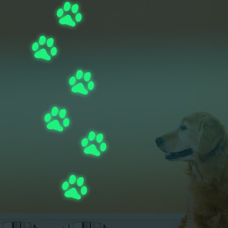 Walplus Paw Prints Glowing Wall Decal Reviews Wayfair